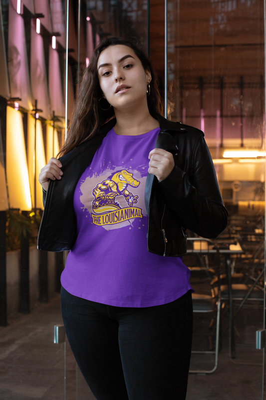 Purple & Yellow Logo Tee